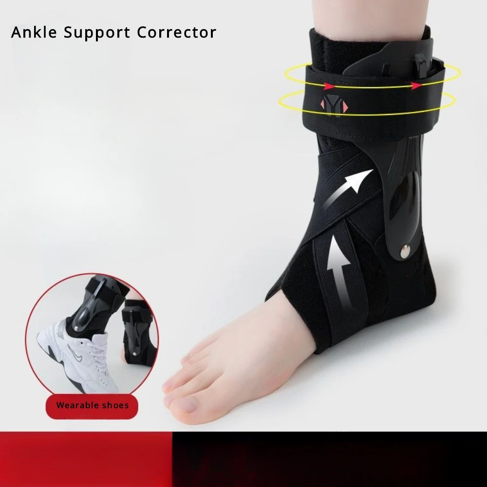 

Ankle Support Corrector Foot Droop and Inversion Corrector Stroke Hemiplegia Rehabilitation Walking with Shoes on Ankle Fixation