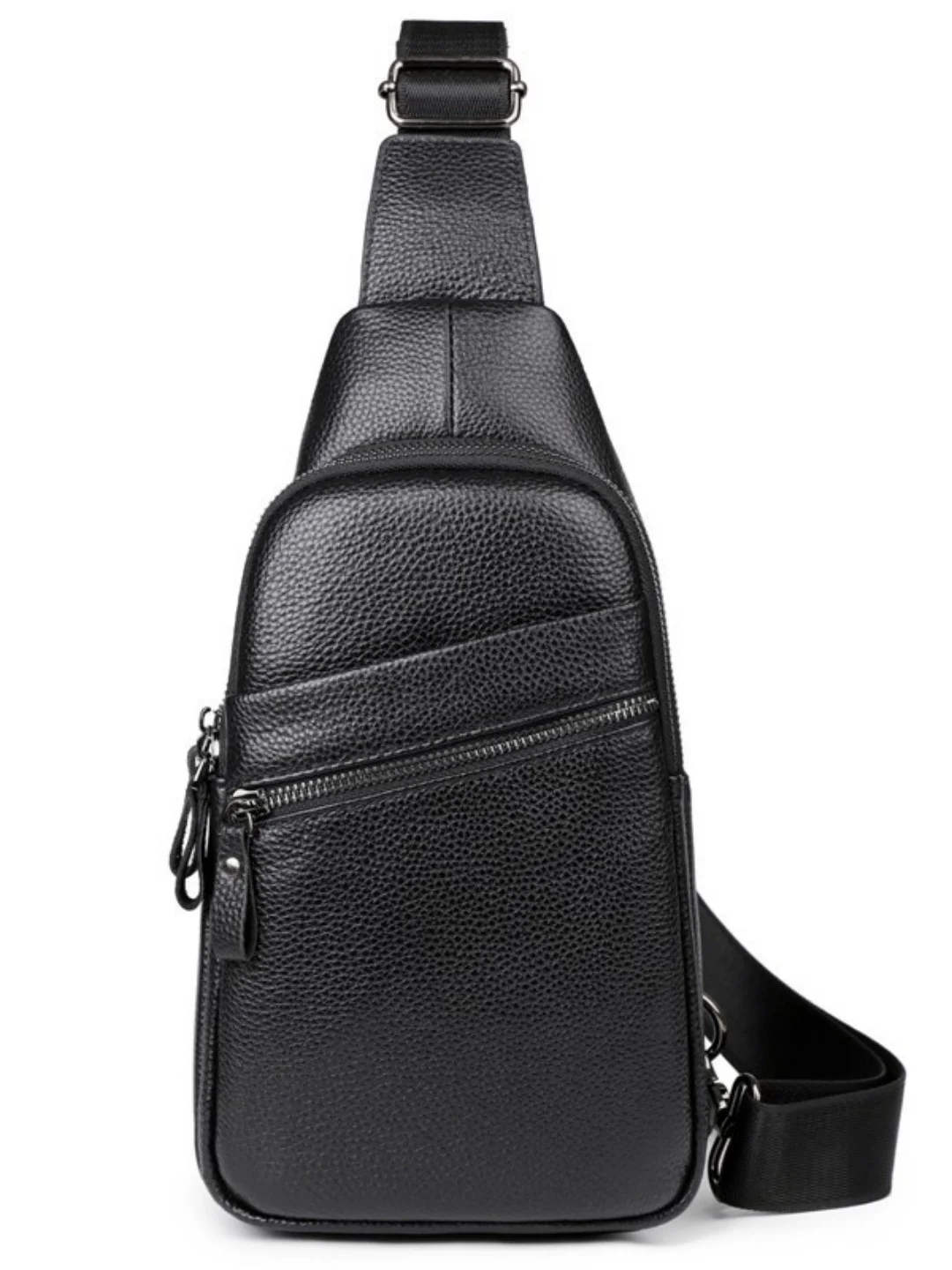 casual-large-capacity-men's-chest-bag-top-layer-cowhide-single-shoulder-leisure-crossbody-bag-fashion-sports-backpack