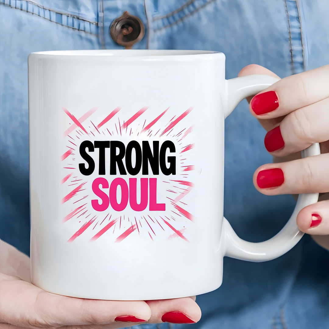 

11oz Strong Soul Energy Cup Kids Creative Drink Cup Christmas Family Office Top Choice