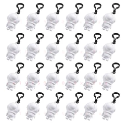 8cm 24pcs Astronaut 100% Bear Handmade Set Gloomy Bear POPOBE White Blank Mold Vinly Toys for Kid DIY Painted Medicom Toys