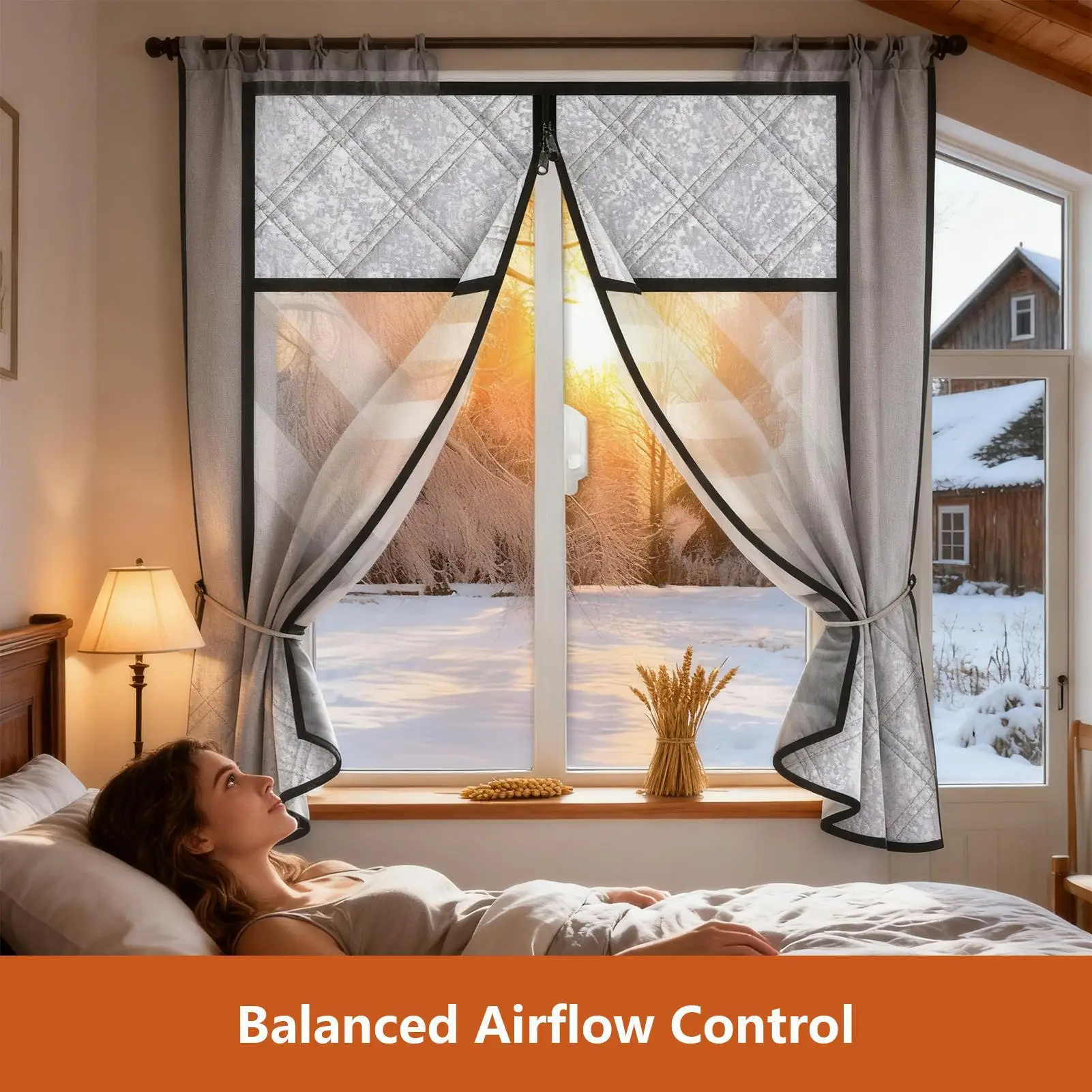 Winter warm curtains sealed and insulated windproof Thickened insulation and cold insulation insulation film screen window