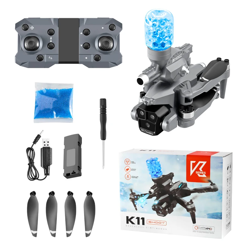 Factory Wholesale Remote Control Water Bomb Toy UAV 8K High-Altitude UAV Three-Lens Quadcopter Folding Remote Control Aircraft