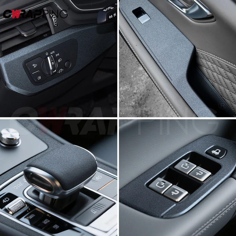 

Frosted Grey Vinyl Wrap for Car Side Stickers Wrapping Sheet Body Covering Waterproof Cover Air Release Foil Automotive Sticker