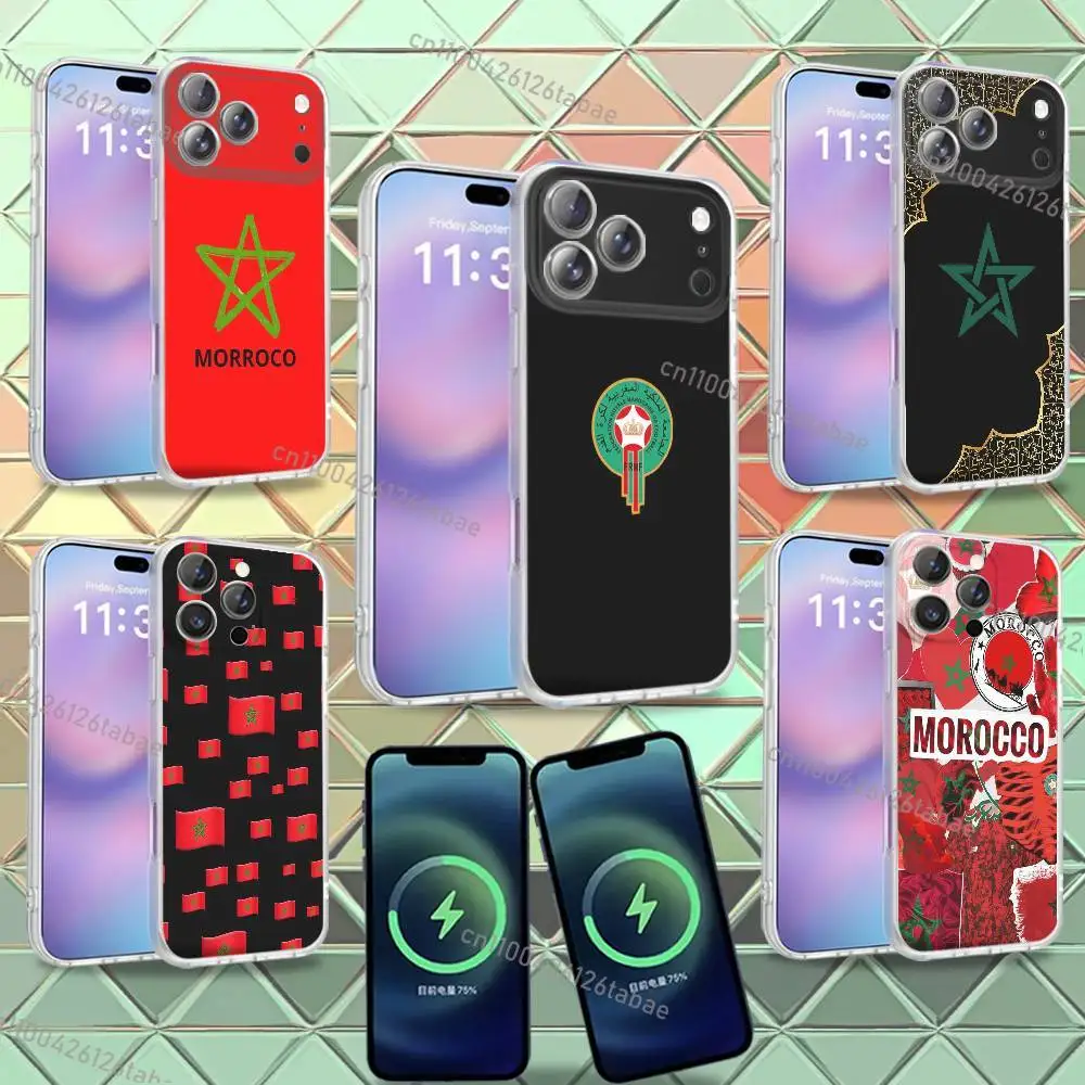 

Cool Morocco Flag Phone Case For iPhone 16,14,11,17,13,15,12,Air,Plus,Pro,Max,E,Mini Frosted for MagSafe Magnetic Wireless