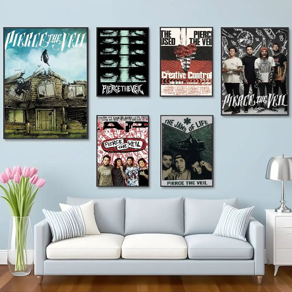 Pierce The Veil Band Collide With The Sky Poster HD Self-Adhesive Waterproof Posters Versatile Decor for Homes Bars Hotels More
