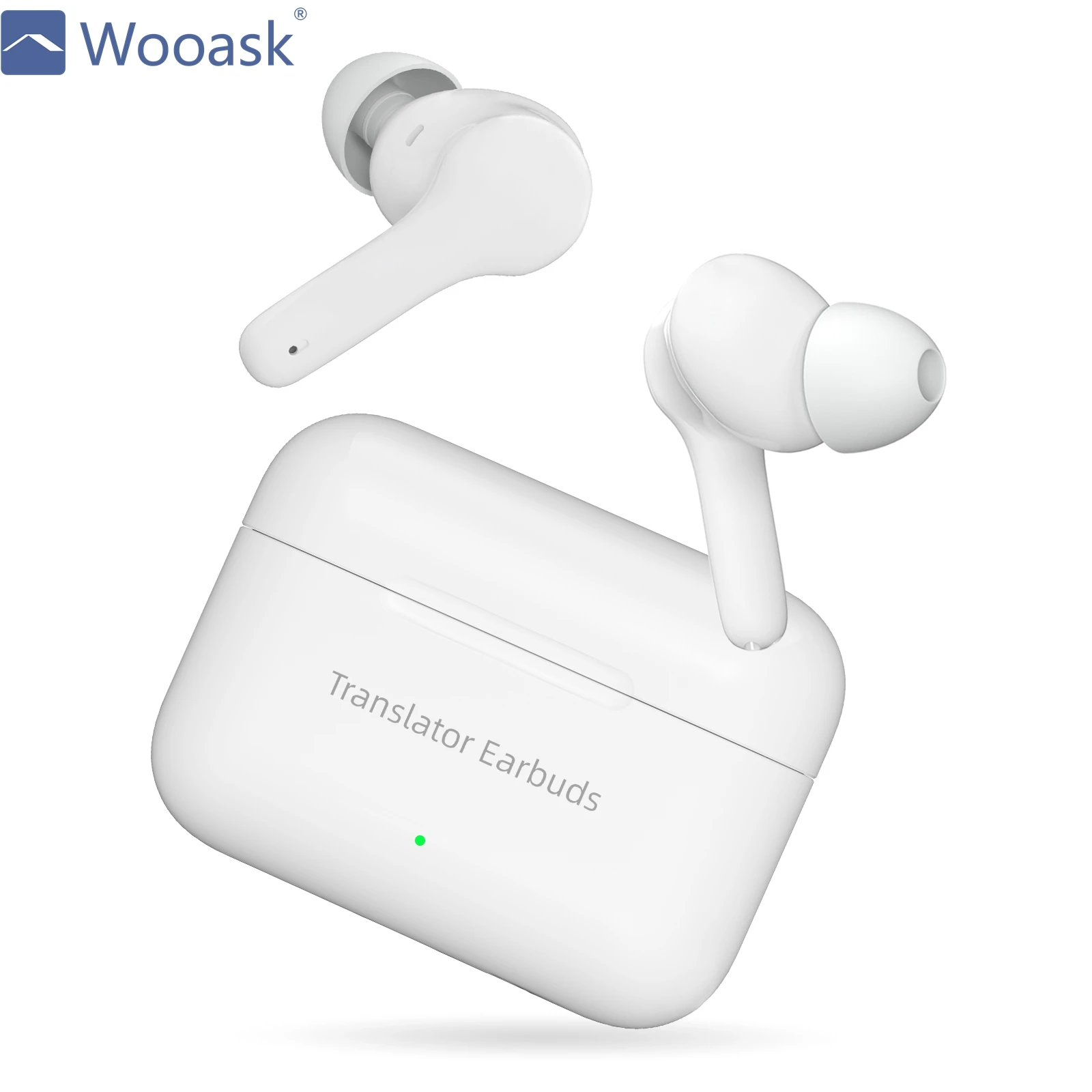 Wooask M6 Offline Translator Earbuds Instant Voice Translation Headphones 144 Languages 98% Accuracy for Travel Business