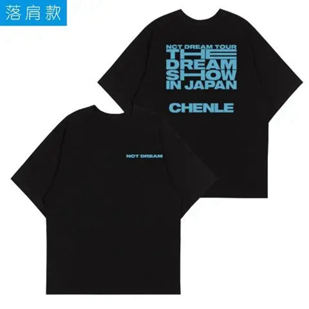 

2025 Kpop Korean Trend Stars Same Style Letter wait on me The DREAM SHOW go home T-shirt printe Women Men Summer Cotton T-shirt