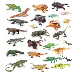 Realistic Reptile Lizard Chameleon Komodo Dragon Animals Model Figure Educational Collection Toys Kids Gift Home Decorations