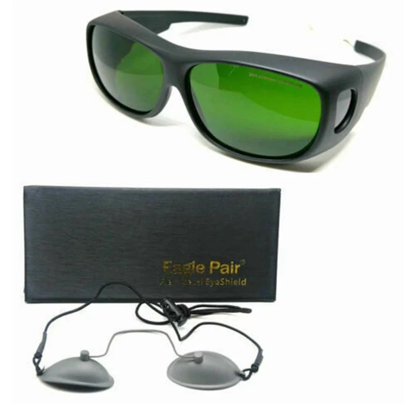 200-2000nm IPL Laser Protection Goggles/Glasses For Operator With OD7+ Stainless Streel Eeypatch For Clients