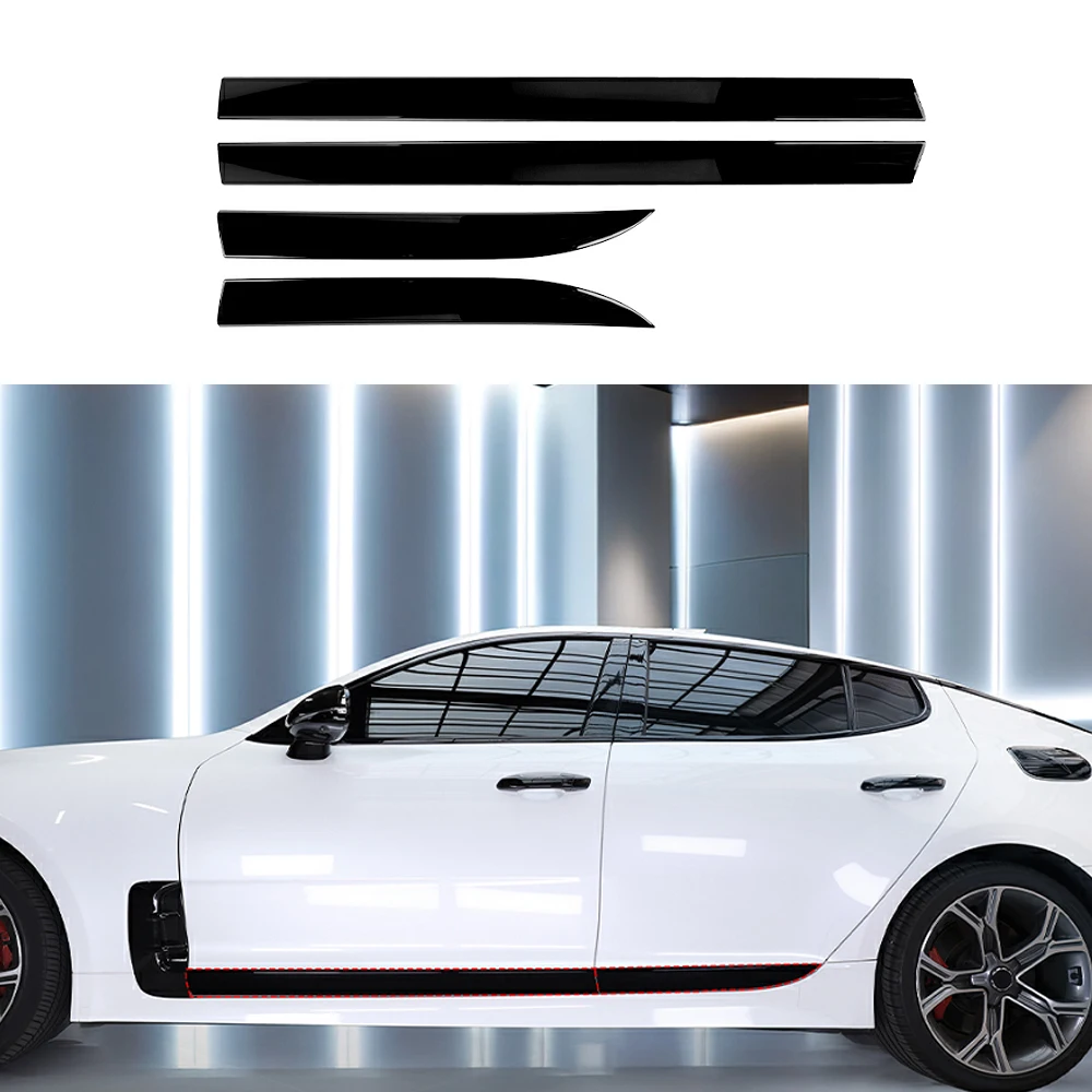 

Car Tuning Carbon Fiber Car Body Side Decorative Strip Cover Trim Styling Decoration Molding For Kia Stinger 2018-2023