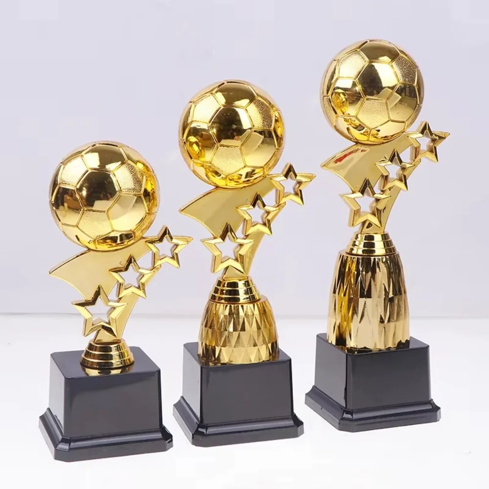 Plastic Golden Ball Awards Trophy Model Soccer Competition Winner Award Trophy Toy Craft Souvenirs Excellent Player Award