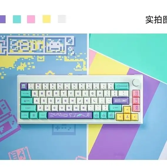 Keycap pbt original personalized pixel wind theme original factory highly sublimation adapted mechanical keyboard