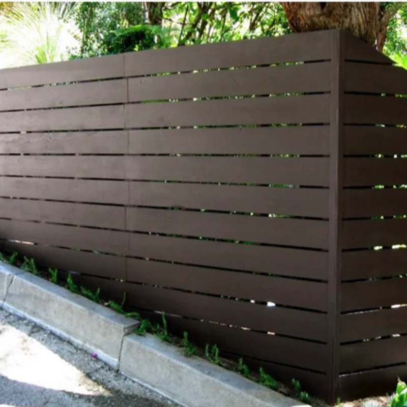 China manufacturer high quality aluminium fence panels Aluminum Privacy Fence for outdoor Horizontal Slat Fence panels