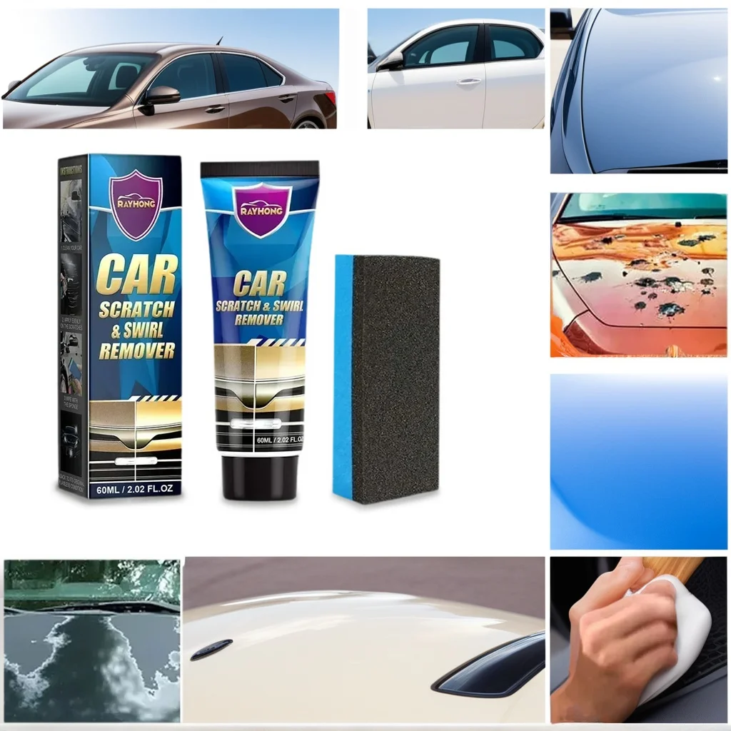 

​​120ml Motorcycle Scratch Paint Care Tool - Swirl Remover Polishing Wax​​