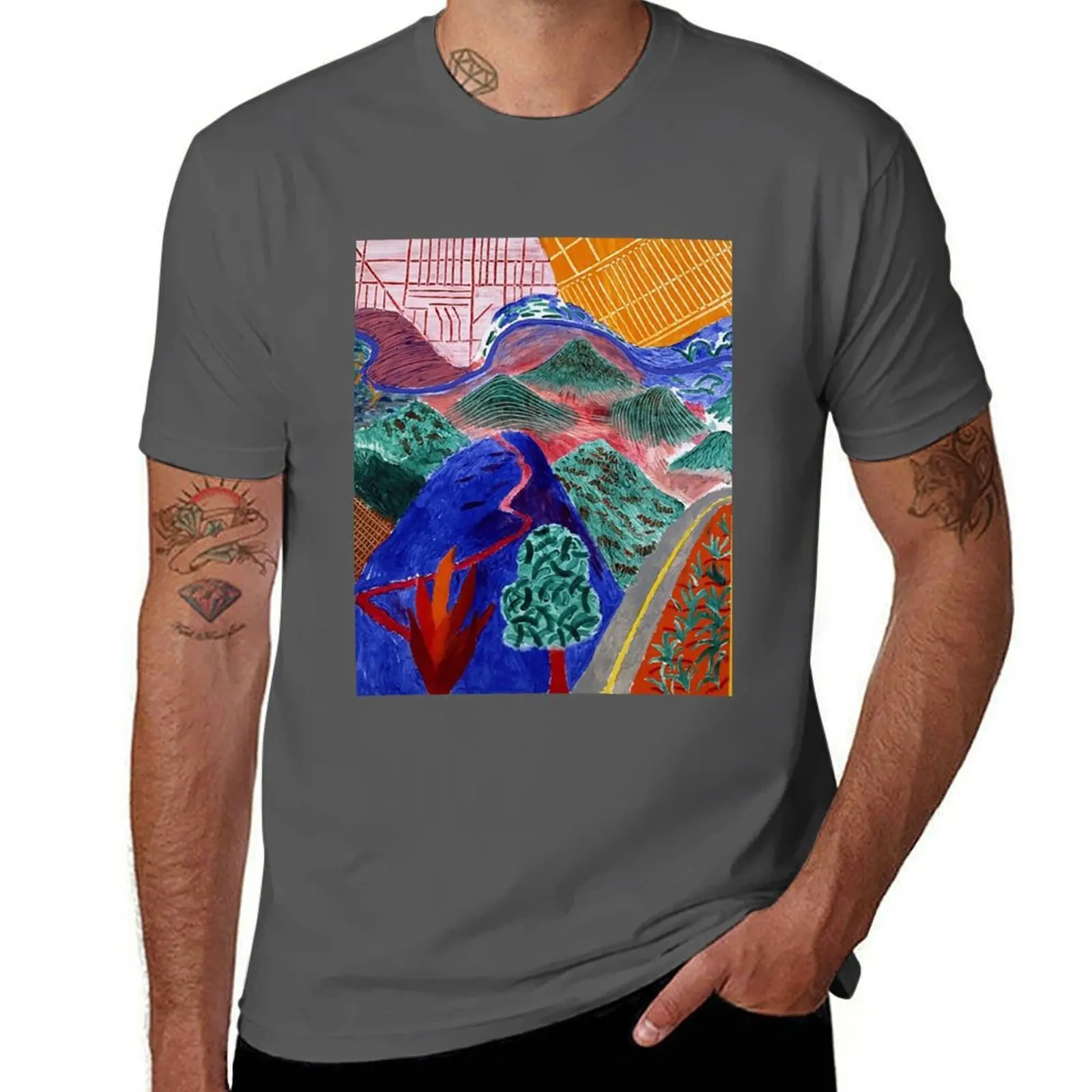 

David Hockney T-Shirt Urban Style Print T-Shirt