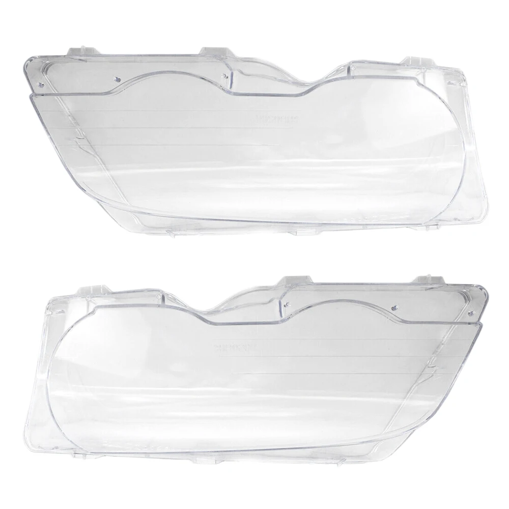 

2pcs Front Headlight Lens Covers For BMW E46 3-Series 2DR 1999-2003 M3 Pre-facelift 2001-2006 63126929565 63126929566