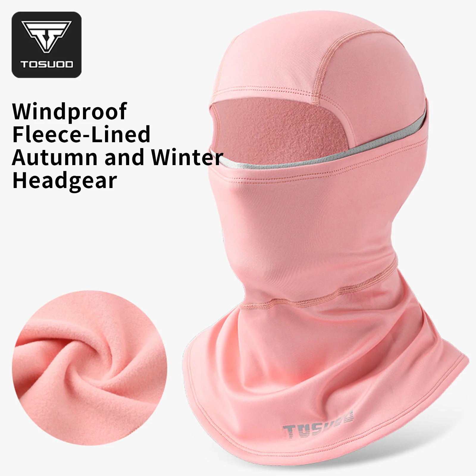 TOSUOD Winter Ski Gesichtsschal Gesichtsmaske Radfahren Skifahren Laufen Sport Training Sturmhaube Winderproof Motorradhelm Liner – Detail 2