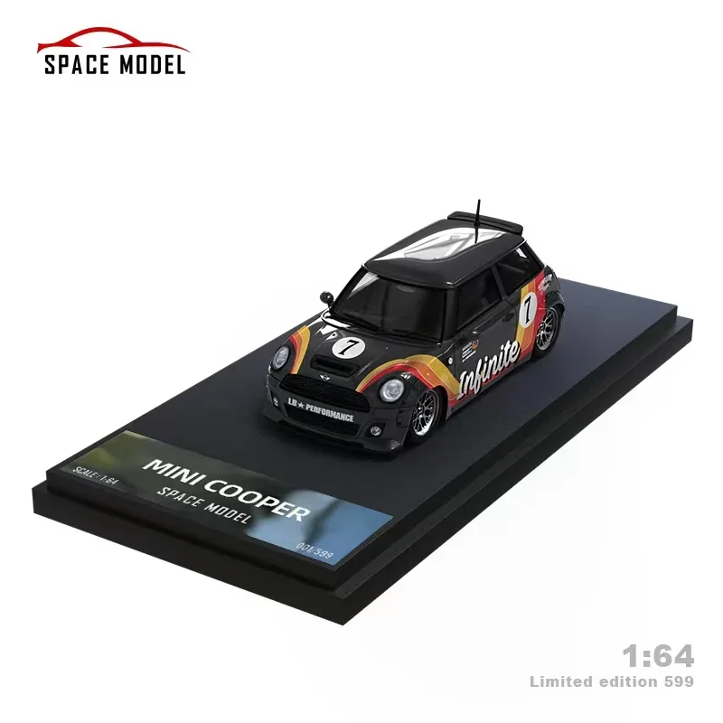 SPACE MODEL 1:64 LBWK MINI F56 Black Limited599 Diecast Model Car