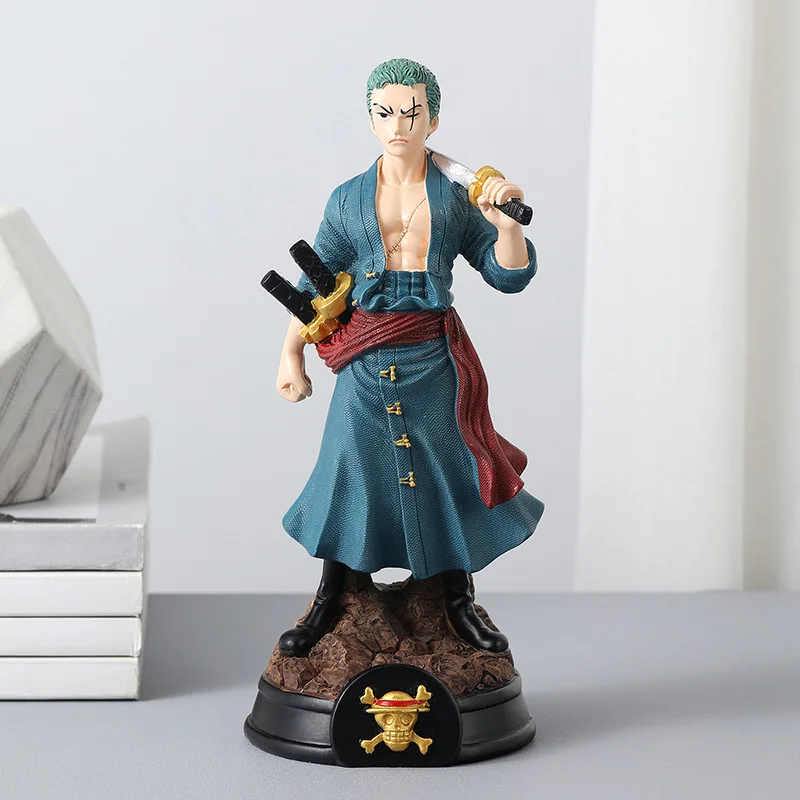 Novo One Piece Luffy Zoro Sanji anime figuras dos desenhos animados personalidade criativa modelos bonitos decoração para casa ornamentos presentes do menino