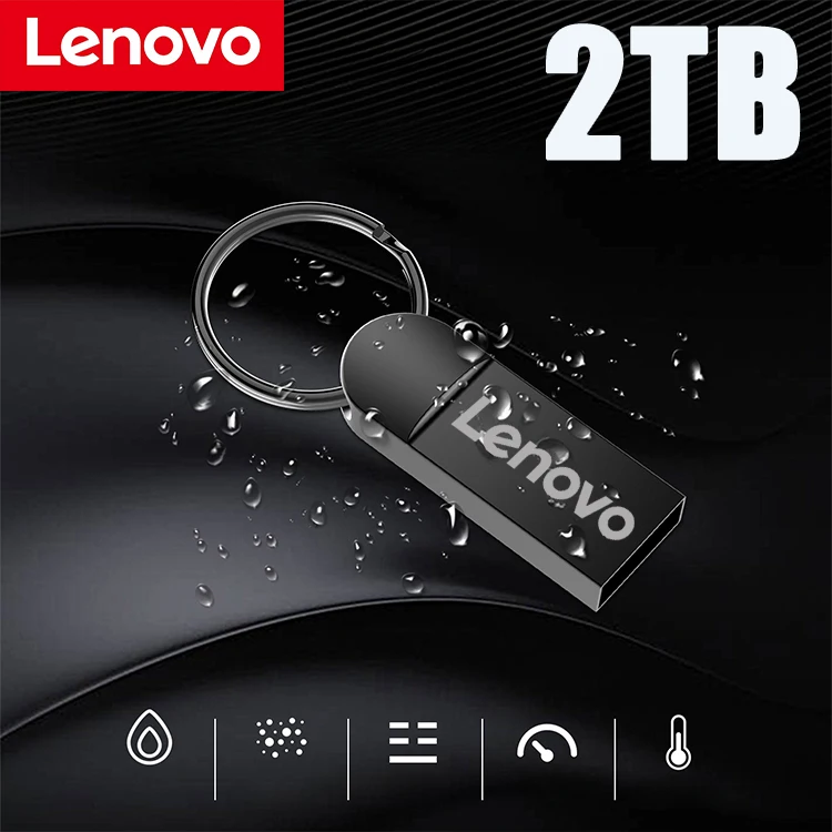 Original Lenovo 2TB Usb 3.0 Flash Drives High Speed Metal Pendrive 128GB Portable Usb Drive Waterproof Memoria Usb Flash Disk