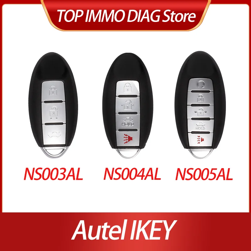 

1PCS/2PCS/5PCS AUTEL IKEY NS003AL NS004AL NS005AL Universal Smart key 315Mhz/434Mhz Work With KM100 IM508 IM608 XP400 Pro