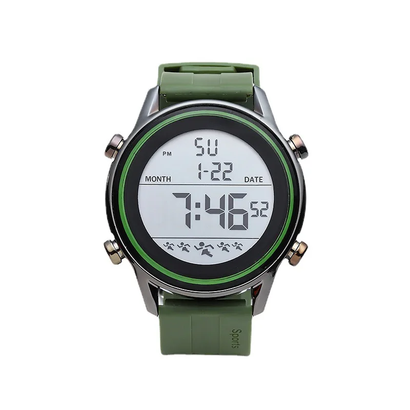 Waterproof Silicone Digital Watch for Women Men Creative Casual Electronic Watch Student Sports Youth Date Luminous Wristwatch