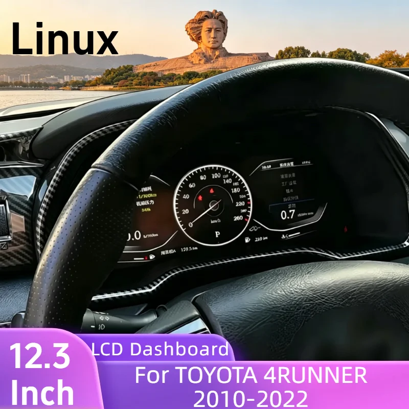 12.3'' LCD Linux Car Dashboard Meter For TOYOTA 4RUNNER 2010 2011-2022 Digital Instrument Cluster Speed Panel Cockpit Odometer