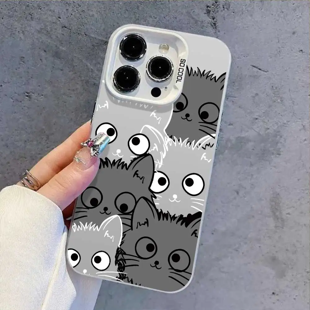 Case For Tecno Spark Go 2024 2023 2022 2020 2021 Spark 6 Go 20C 20 Pro Plus 8C 9 10C 10 Pro KE5 Silver IMD Phone Cover Casing