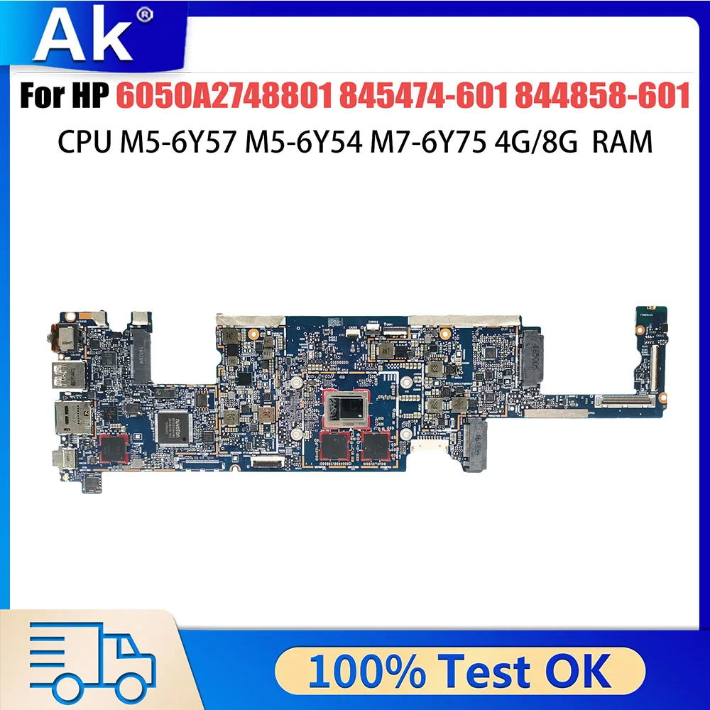 

Mainboard For HP 6050A2748801 Laptop Motherboard M5-6Y54 M5-6Y57 CPU 4G RMB