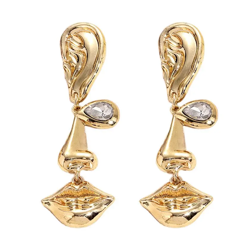 New Style Personality Trend Five Facial Features Earrings