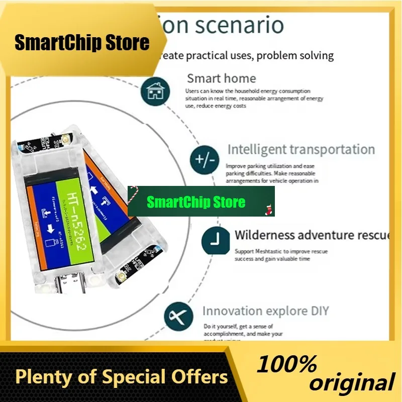 SmCpB03B-New Meshtastic Tracker T114 V2 Nordic NRF52840 SX1262 Lorawan Lora For Arduino Positioning Devboard Low Power