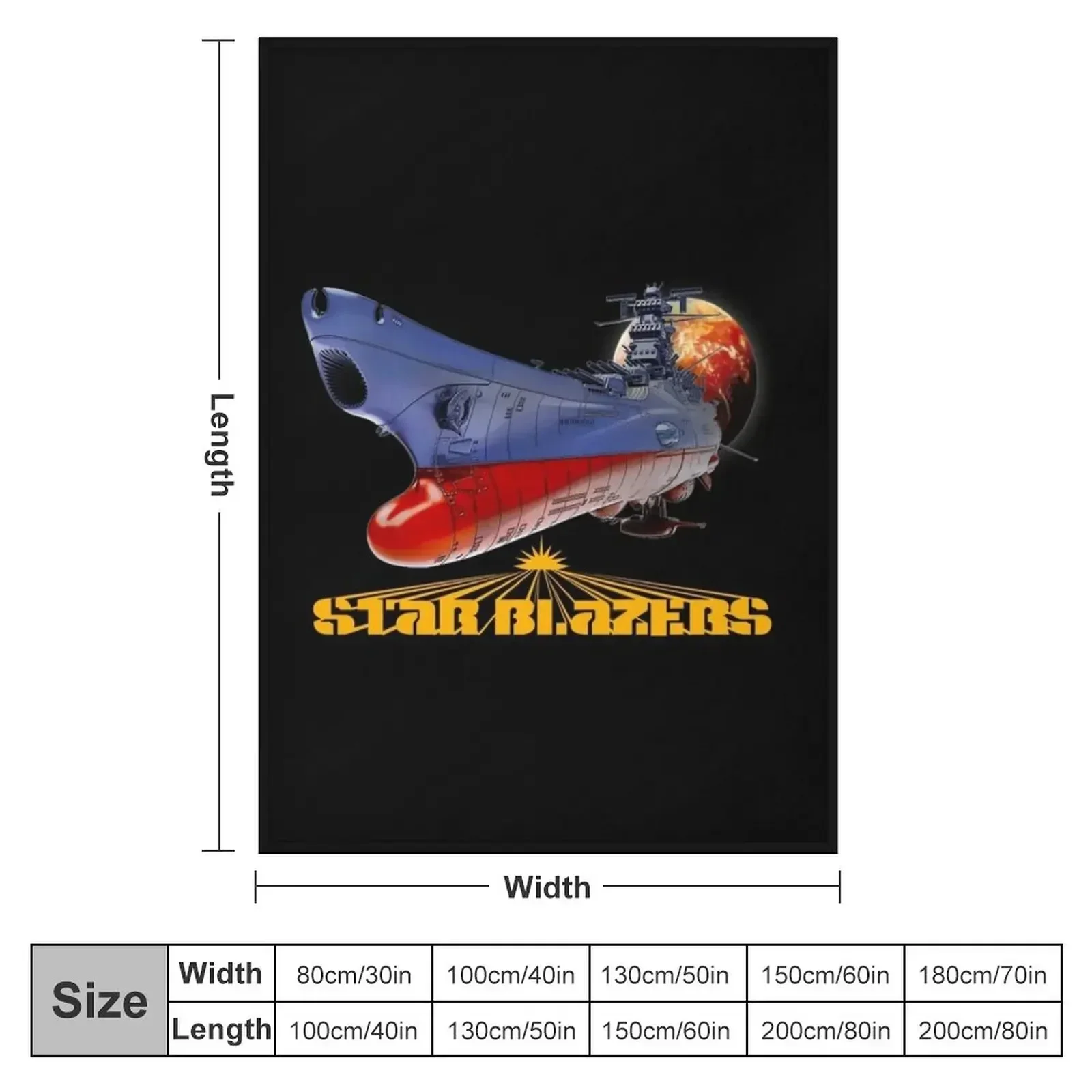 Star Blazers Throw Blanket Decorative Sofa Soft Plaid Thermals For Travel sofa bed Blankets