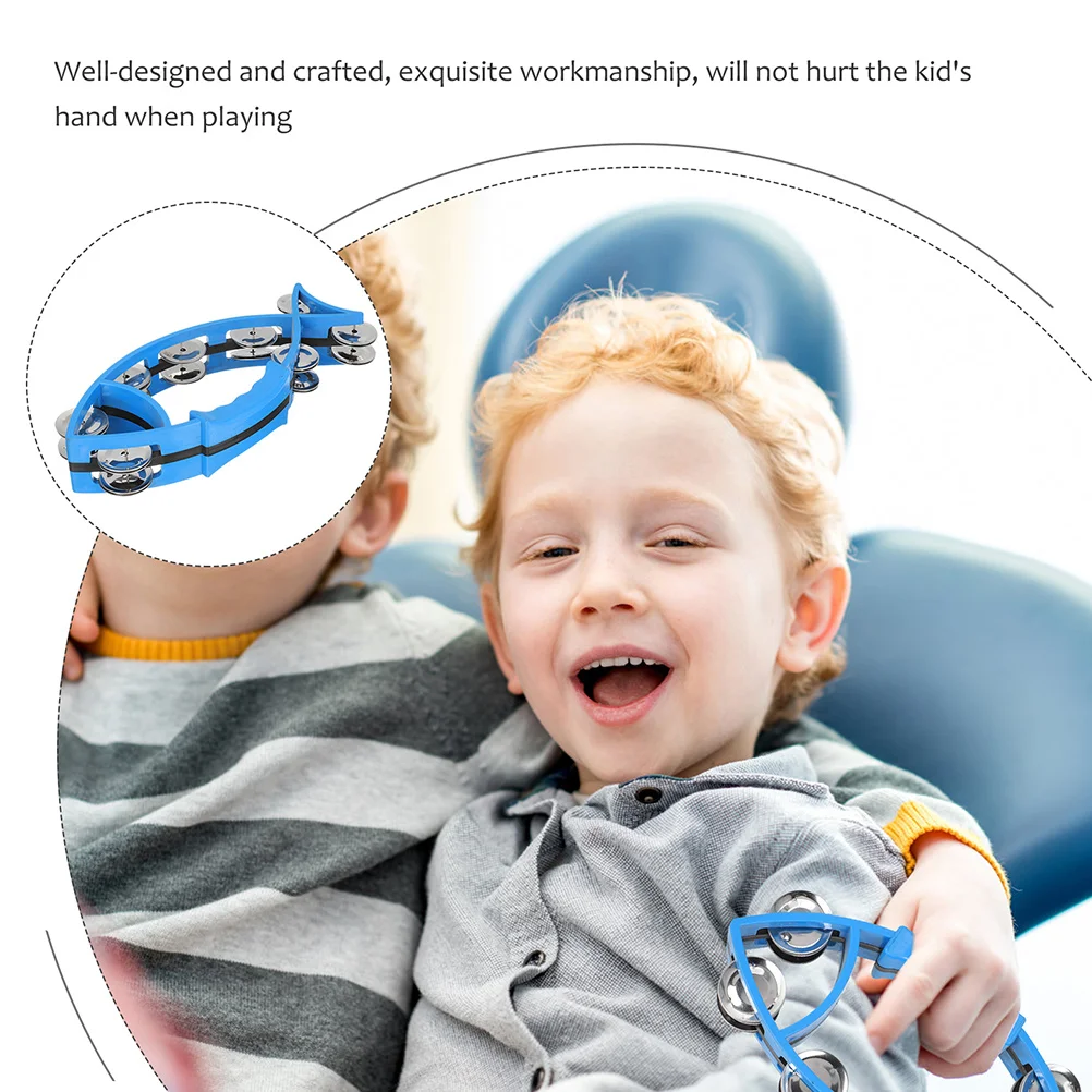 

2Pcs Hand Bell Mini Fish Style Shaking Bell for Children Rhythmic Play Instrument Stage Performance Party Decorative