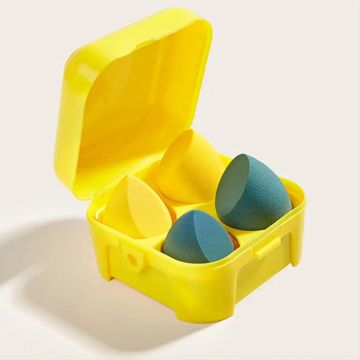 Ensemble d'éponges de maquillage pour fond de teint, crèmes, poudres – œuf humide et sec sans latex