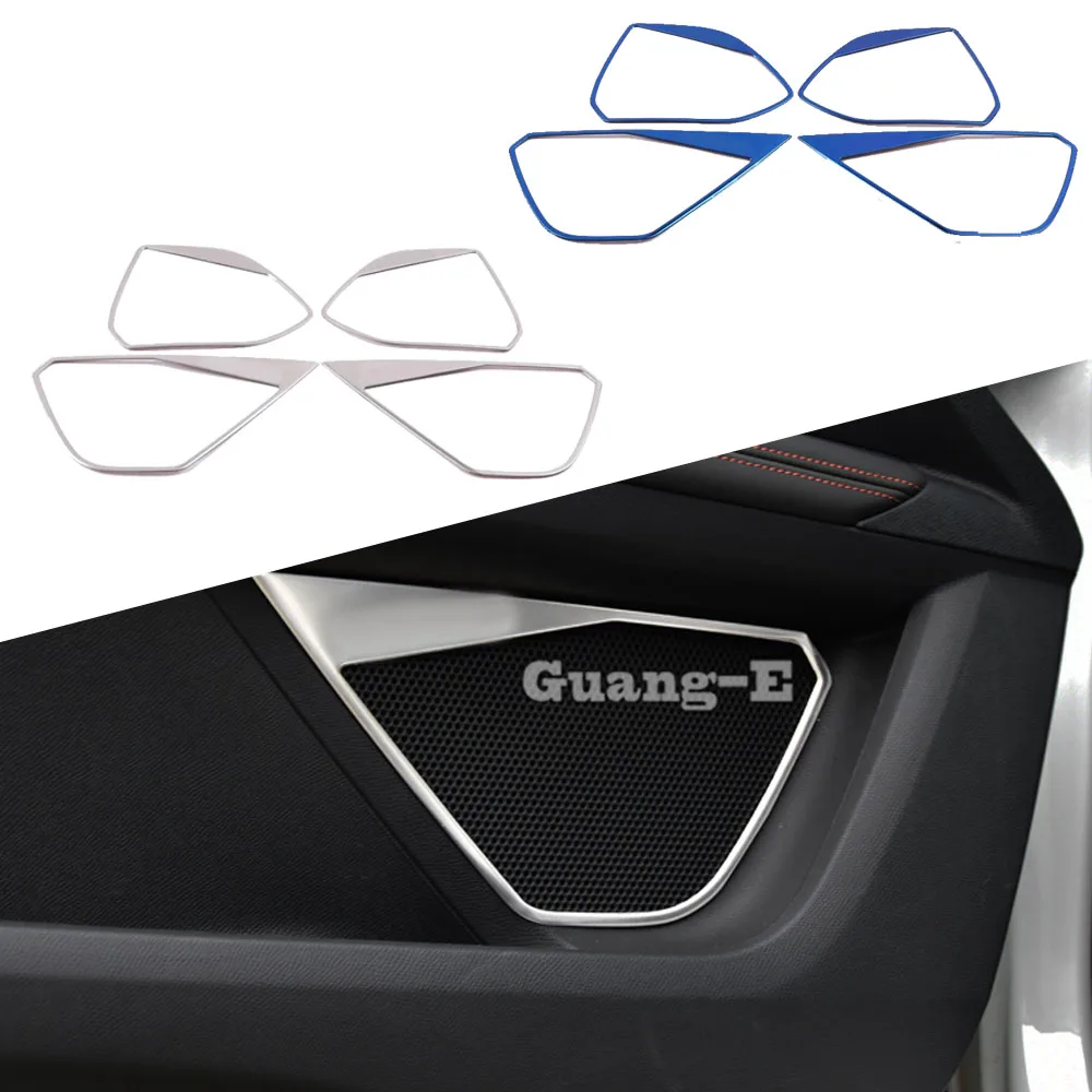 

Car Stick Frame Detector Inside Door Audio Speak Sound Ring Lamp Trim For Peugeot 3008 GT 3008GT 4008 2016 2017 2018 2019 2020