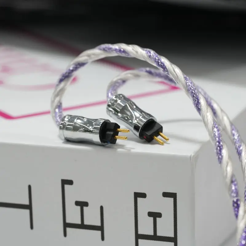 ZiSin-312 cabo de atualização de fone de ouvido hifi de 6 núcleos com 3.5/2.5/4.4mm mmcx/qdc/tfz 0.78 2 pinos para db3 moondrop tanchjim