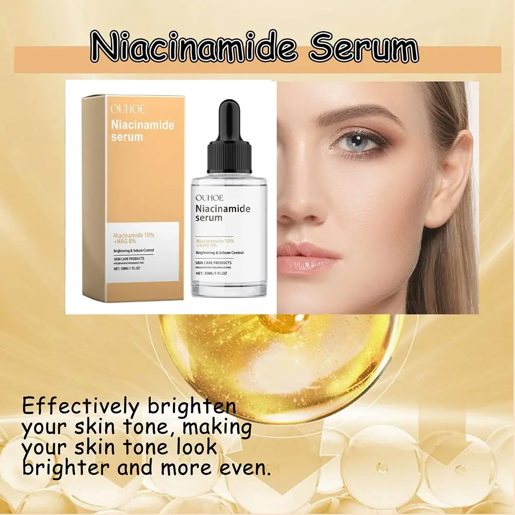 Niacinamide Essence Serum lembut, halus, mencerahkan kulit, melembabkan, menutrisi mendalam produk perawatan kulit