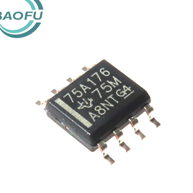 Recentemente importado original SN75ALS176DR tela de seda 75A176 patch SOP8 transceptor