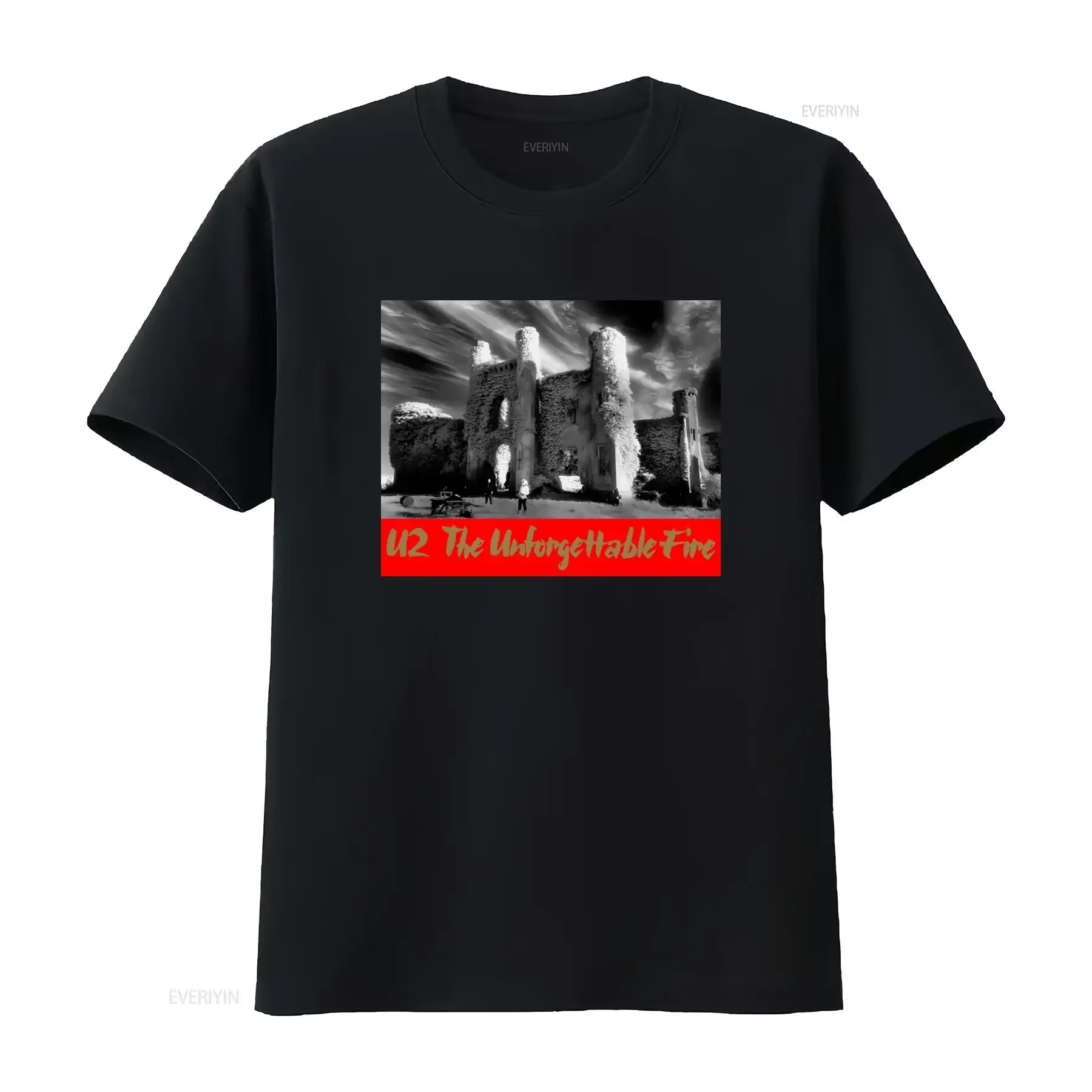 Vintage U2 The Unforgettable Fire T Shirt for Men in Xl Size vintage Washed Breathable Top For Everyday Wear Stylish Unisex