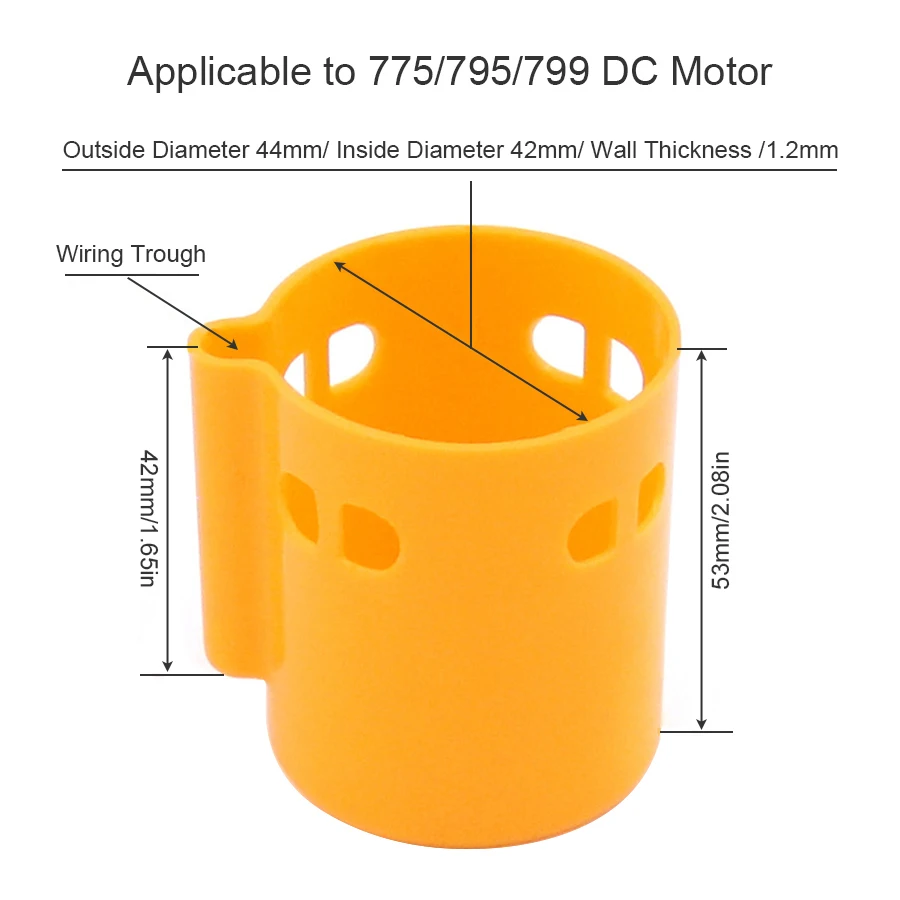 775 DC Motor Protective Cover Rubber Protected Shell Dust Cover Motor Accessories for 775 795 799 / 895 885 DC Motors