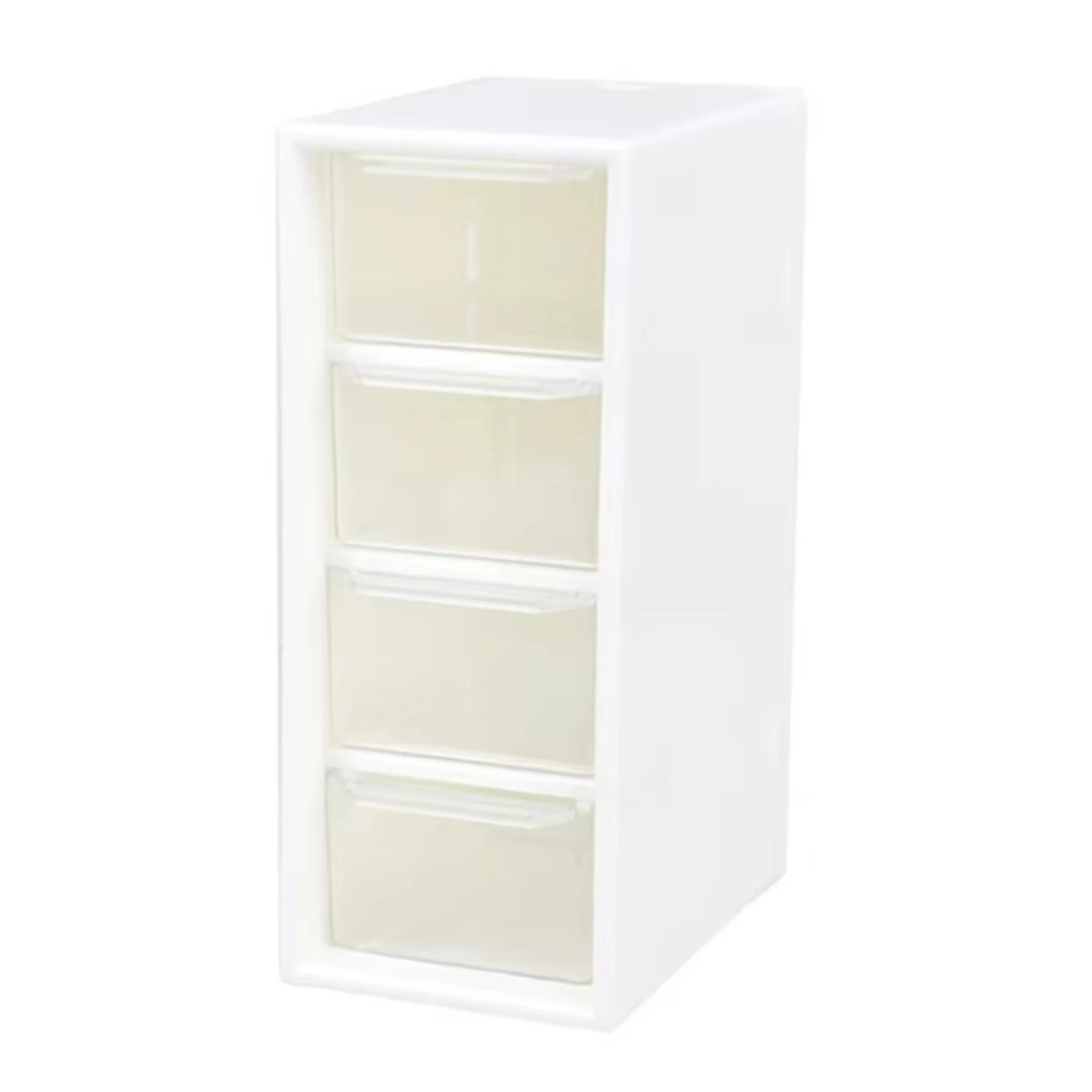 

1PC White Desktop Cosmetic Box With 4 Drawer Units Container Case Small Organizer Box Office Makeup