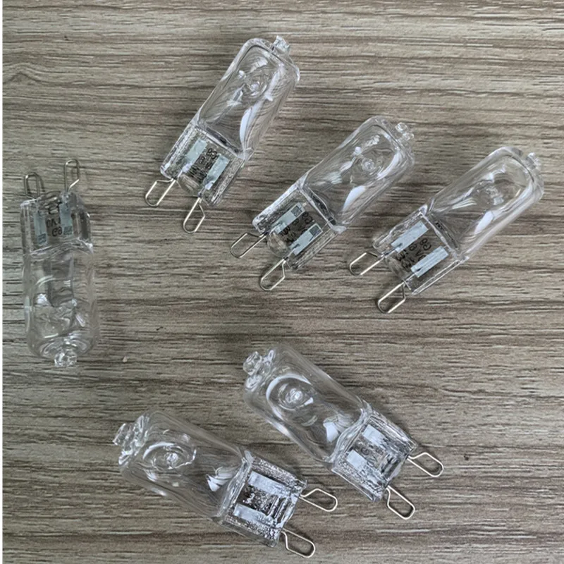 5/10/20/50PCS G9 230V 18W 25W 33W 40W 60W Eco Halogen Light Bulbs Inserted Beads Lamp LED Replacement Capsule For Ovens Fans