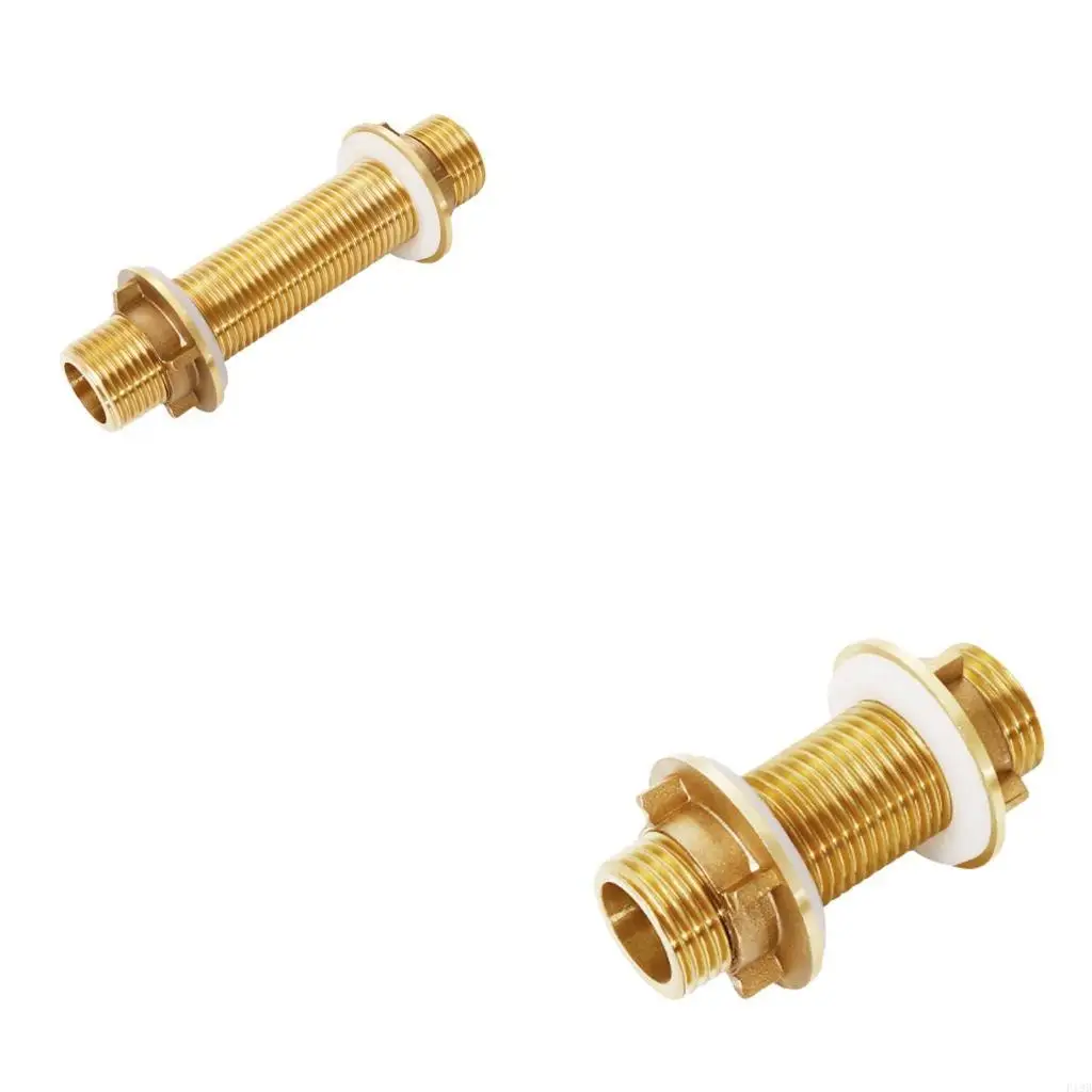 

F19B Reliable Brass Bulkhead Connector Adapter for Efficient Water Systems Home Industrial Use Quick Repairs And Maintenance