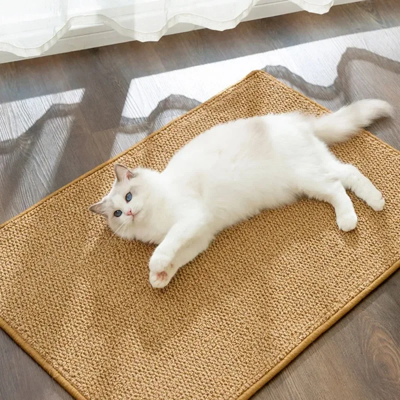 Large Cat Scratch Mat Imitation Sisal Scratch Resistant Wear Protection Sofa Claw Grinder Mat Pet Cat Scratch Board Cat Supplies