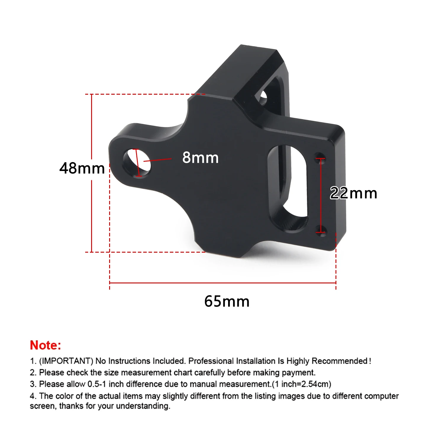 Aluminum 3 Port Solenoid Valve Mount Bracket Holder for Boost Controller Fit for Acura Integra 94‑01 Honda Civic 92‑95