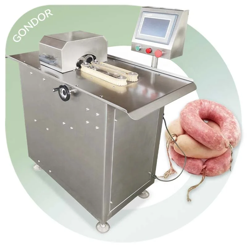 Hot Dog Tie Used Linker Meat Product Automatic Link Maker Single Line Sausage Tying Machine Ham Knot