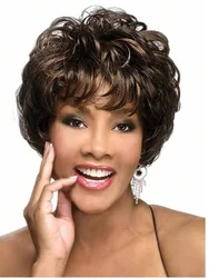 Short Wig for Women, Synthetic Wig, Non-adhesive, Wear-resistant, Heat-Resistant, Natural, Short Layer, Suitable for beginners