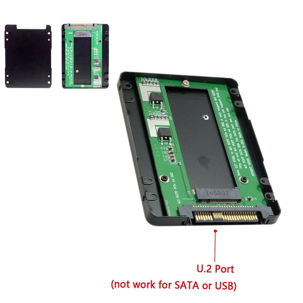 

SFF-8639 U.2 to NVMe M.2 M-Key NGFF PCIe SSD for Case Enclosure Converter Adapter PCIe M2