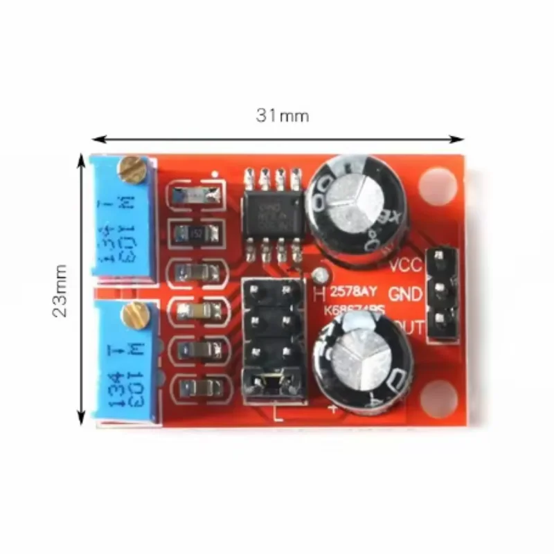 10Pcs/lot New NE555 Pulse Frequency Duty Cycle Adjustable Module 10kHz -200kHz Square Wave Signal Generator For arduino DIY Kit