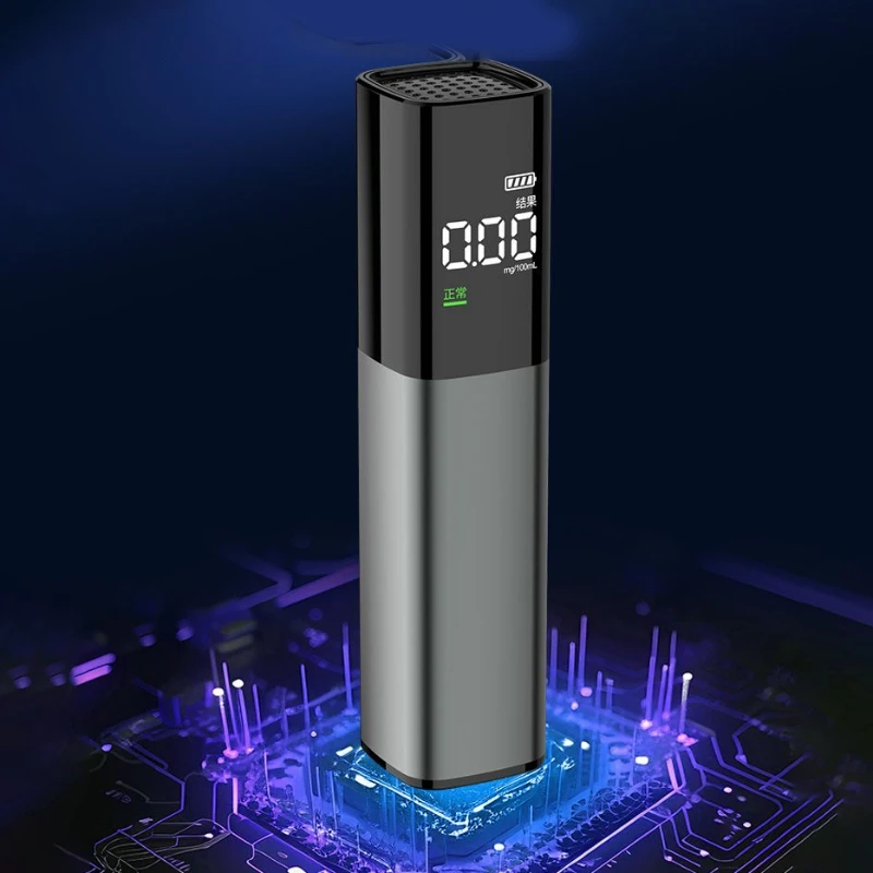 

ANMU Automatic Alcohol Tester Electronic Breathalyzer LED Display Portable Rechargeable Portable Alcoholimeter Detectors